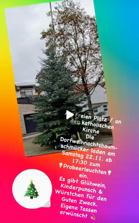 Weihnachtsbaum am Freien Platz